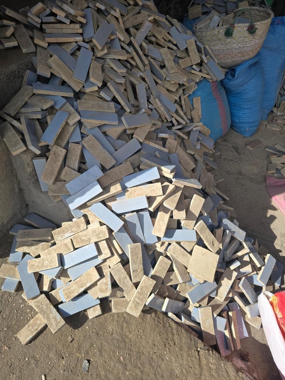 Sun-Drying the Cut Forms